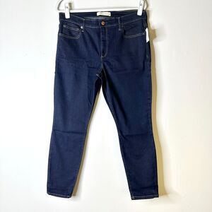 GAP 1969 Jean Women 32 S Dark Wash Stretch Mid Rise Gap For Good True Skinny NWT